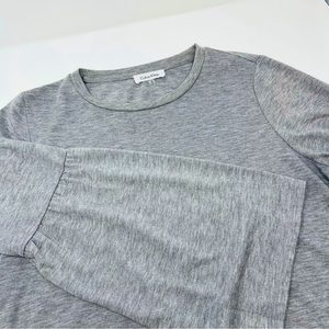 Calvin Klein women’s Bell Sleeve Grey Shirt polyester rayon spandex‎ Size Large